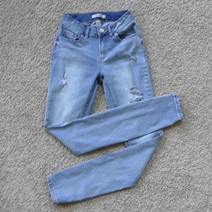 Refuge Distressed Skinny Blue Jeans Size 0